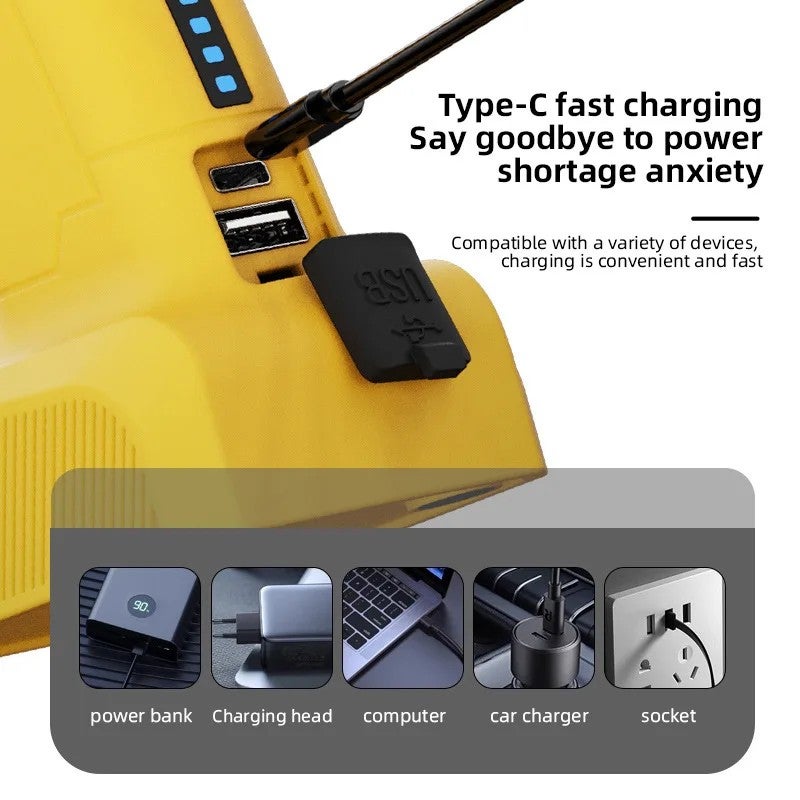 Bluejw Super-Bright LED Work Light - Handheld Flashlight for Car Repair, Emergency & Camping - Portable Inspection Lamp - Image 3